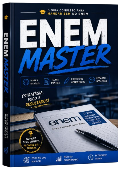 Capa do material ENEM Master: guia completo de estudos para o ENEM